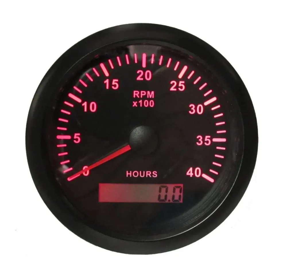 Volvo Penta Schermbediend Tachometer & Hour Meter Gauge - equivalent to 873686 met CE-goedkeuring