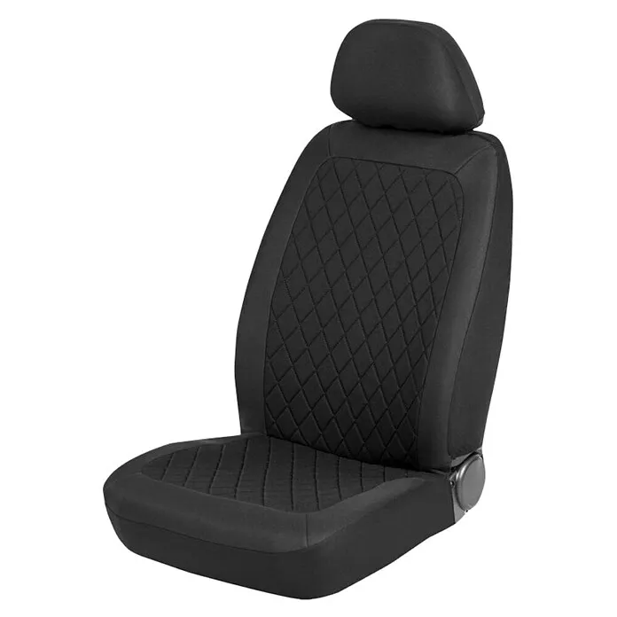Ventilerende Carpoint Set autostoelhoezen Nice - 4 -delig, Zwart, Geschikt voor: Voorstoelen