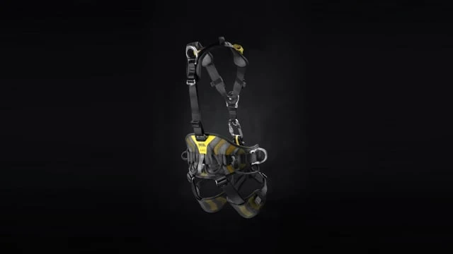 Veerpootlager Petzl Top Chest Harness Seat Harness Black / Goudgeel