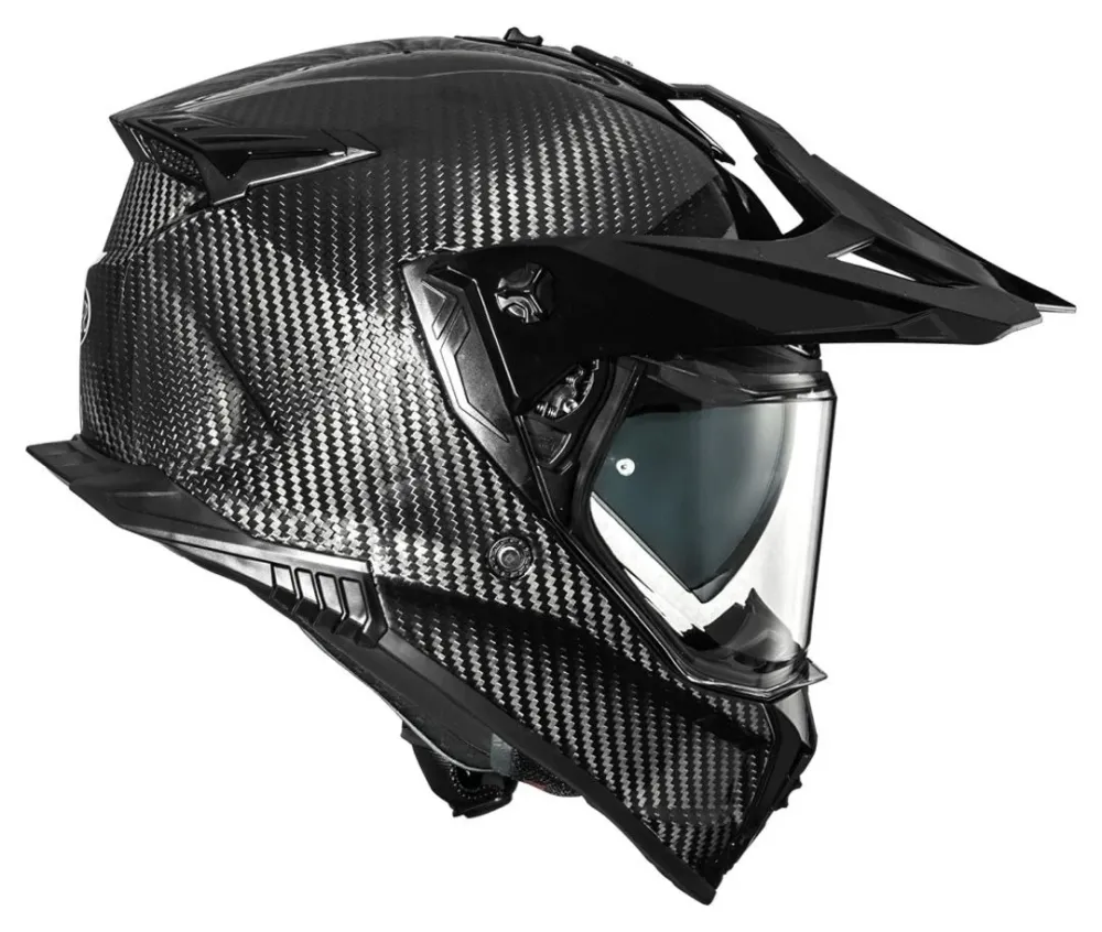 PREMIER DISCOVERY CARBONVEZEL CASCO DE AVENTURA MOTOCICLETA Carbon