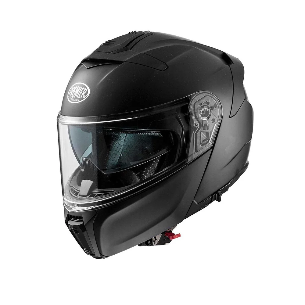 PREMIER LEGACY GT U9BM CASCO MODULEERBAAR DE MOTOCICLETA NEGRO
