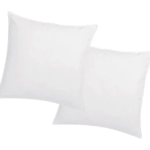 Set van 2 hoofdkussen 60 x 60 cm - Perkaal katoen - 91 draden/cm² - 750 gr - Wit - Koop nu