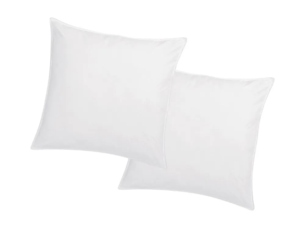 Set van 2 hoofdkussen 60 x 60 cm - Perkaal katoen - 91 draden/cm² - 750 gr - Wit - Koop nu