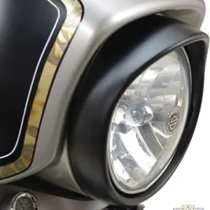 Smooth Headlamp Trim Ring Black Harley-Davidson