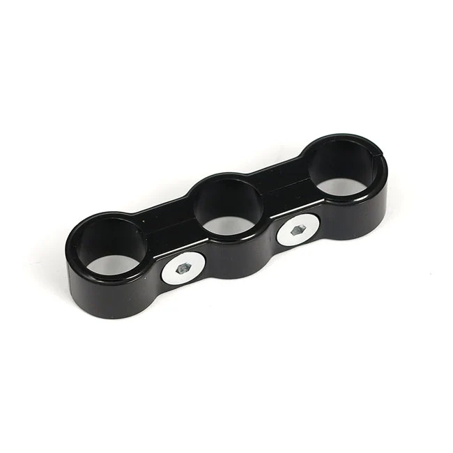 Demperbevestiging Koolzwart Triple Hose Separator Harley-Davidson