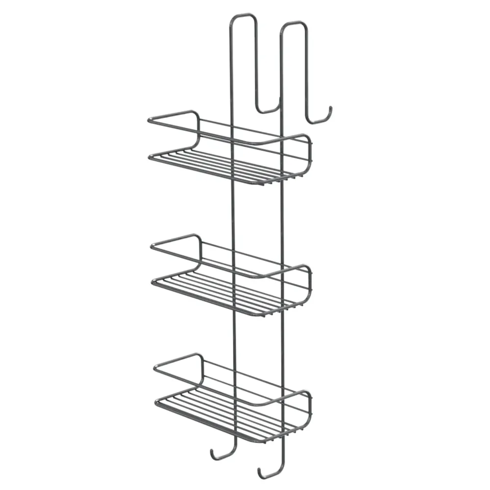 Gasdruk schokdemper Rectangular 3-tier shower storage rack Gedy Tito model - Verchroomd