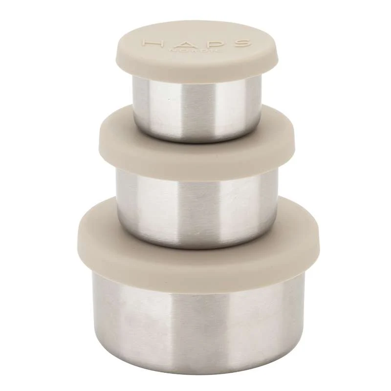 HAPS Nordic Staalsoort Trio Madbeholdere - Oyster Grey