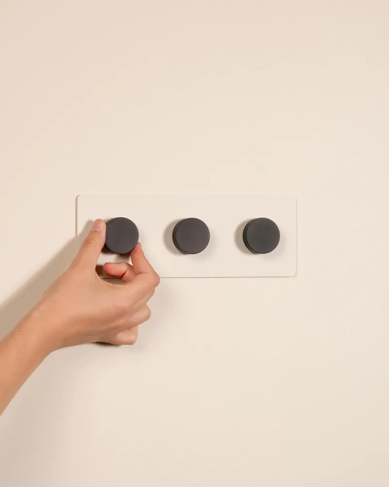 Kew Drievoudige 3x dimmer - Beschilderbaar brons gegalvaniseerd staal