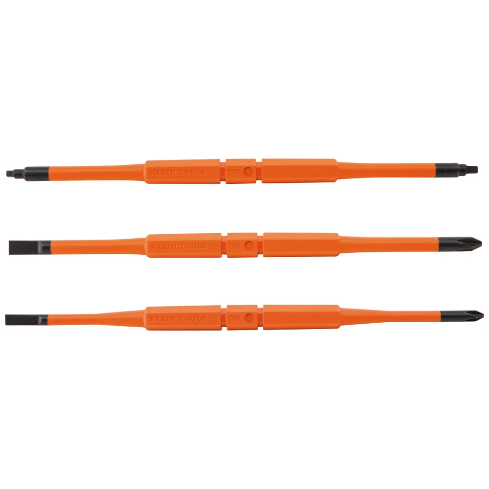 KLEIN TOOLS Insulated Double-End Screwdriver Blades (3 PACK)
