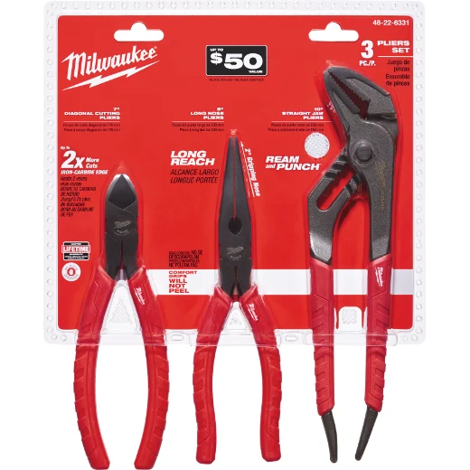 Kogelgewricht MILWAUKEE Comfort Grip Pliers Kit - 3 PC.