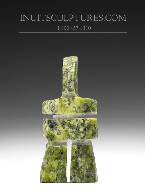 3" light appelgroen Inukshuk Anartok Ipeelee
