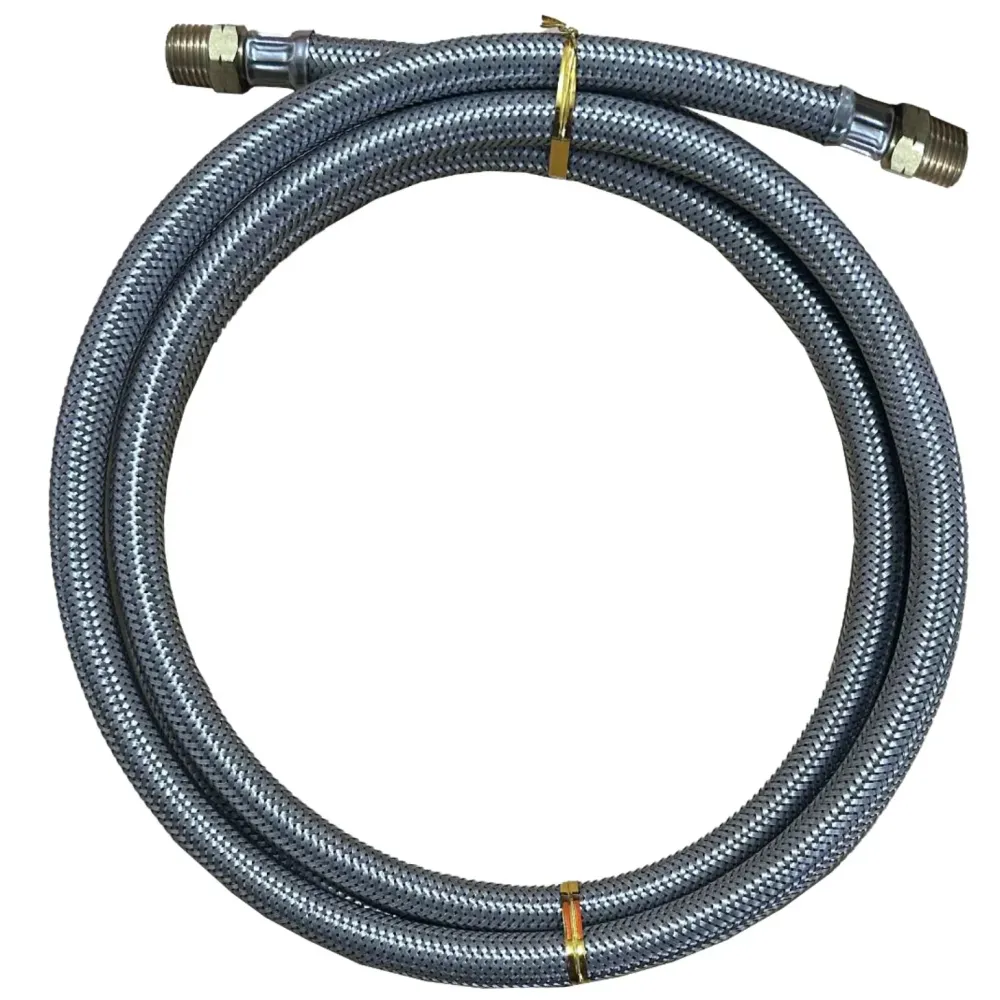LOCKNLUBE LOCKNFLATE 3' Stainless Staalsoort Braided Air Hose