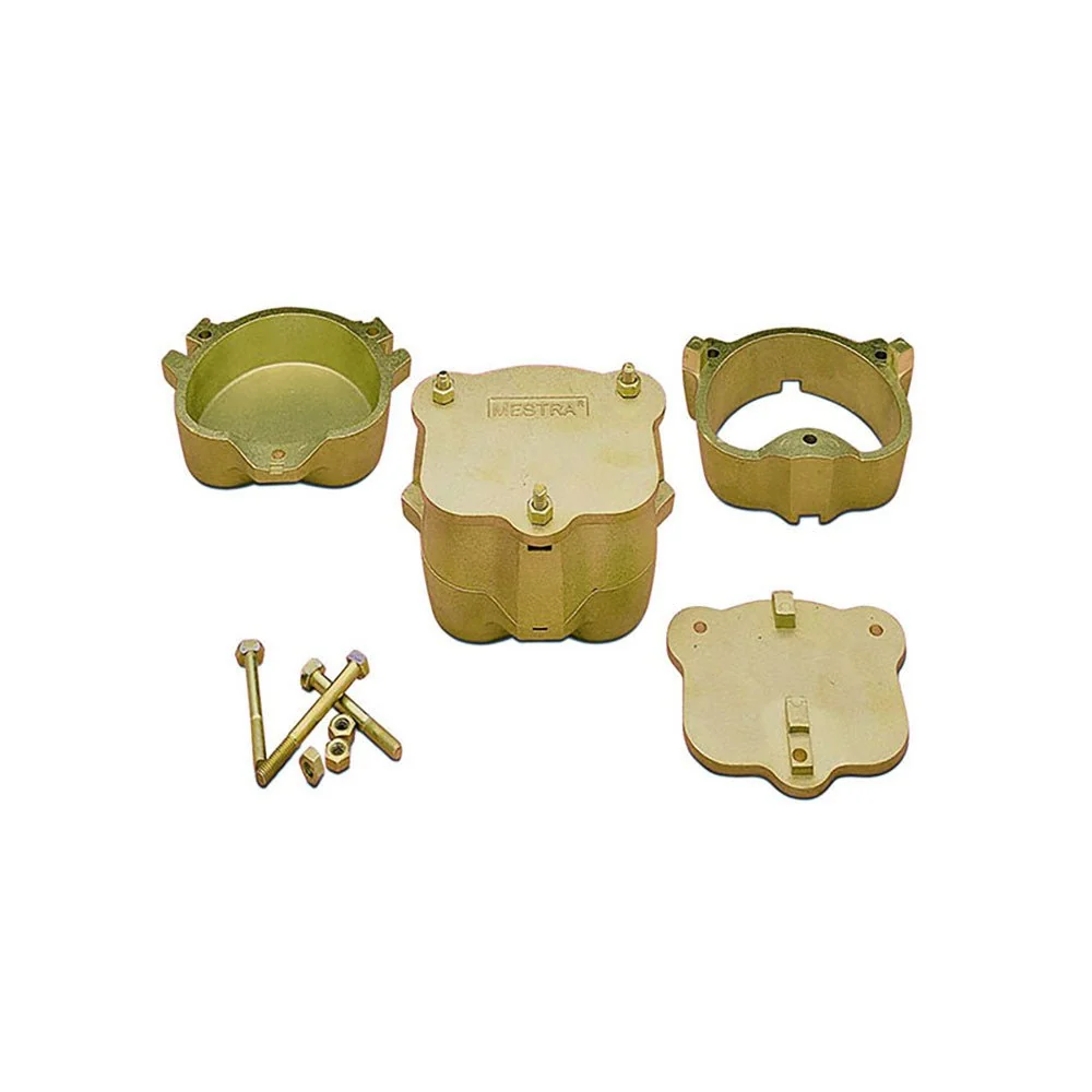 3 -part screw messing mit on resin cooking - Long tightening. met bovenste bevestiging Medium