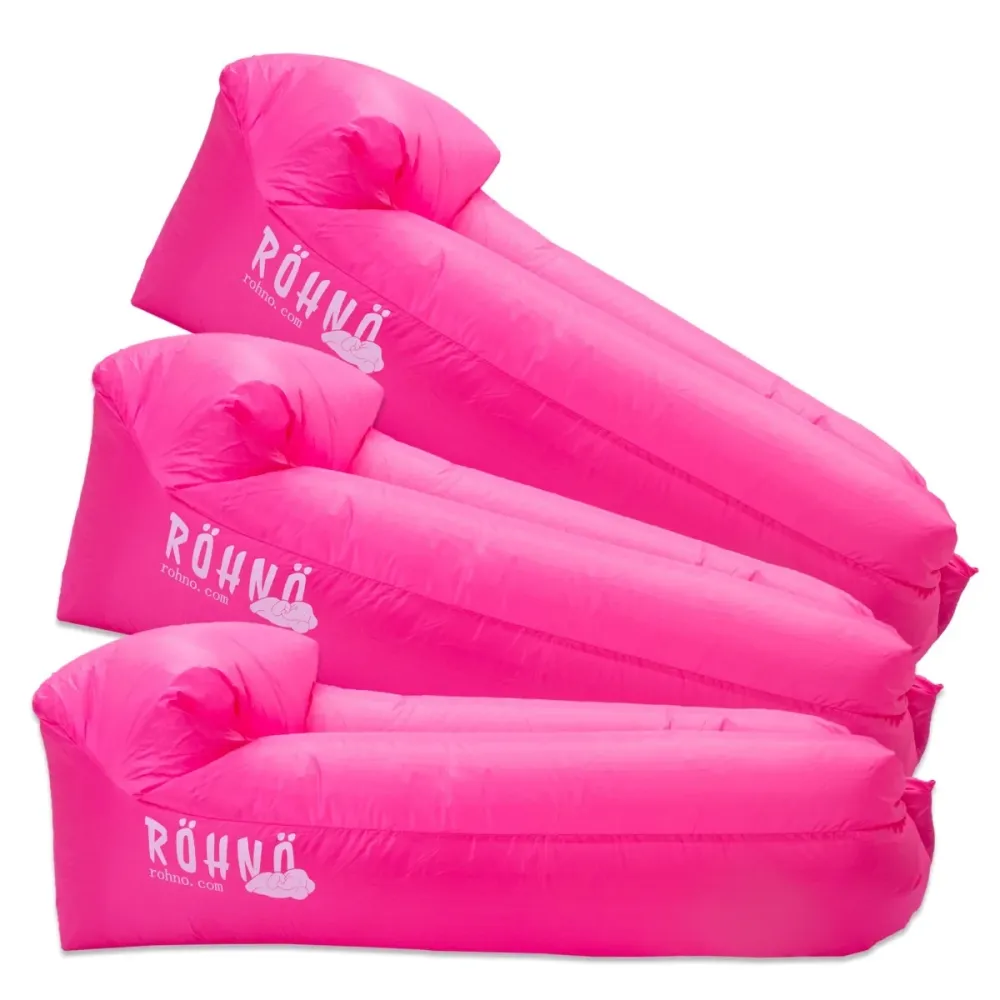 Röhnö Inflatable Lounger Multipack, 3pcs roze