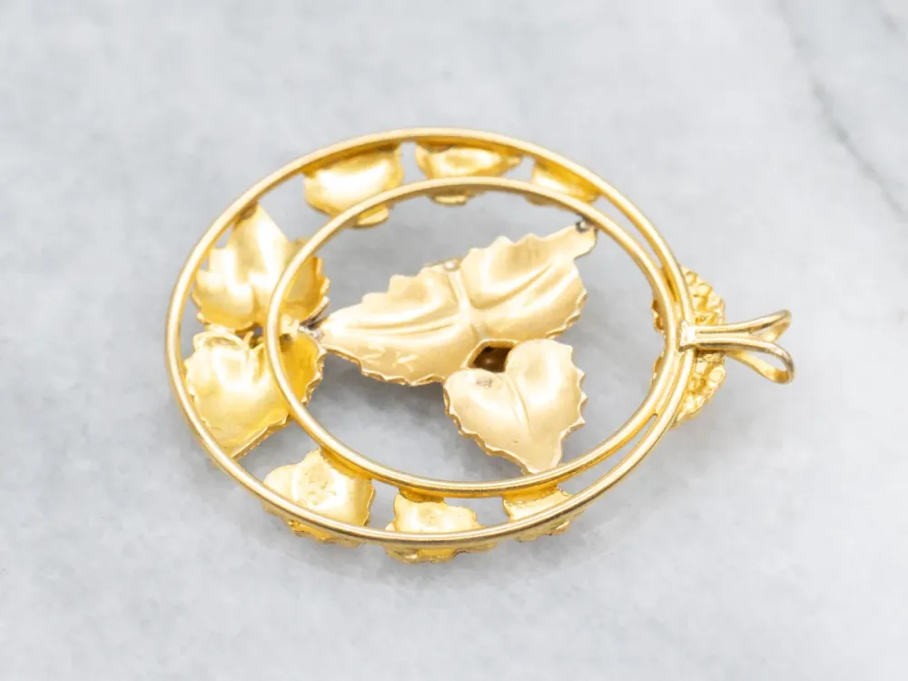 Tri-Color Gold Zwart Hills Botanical Pendant Heavy Duty constructie