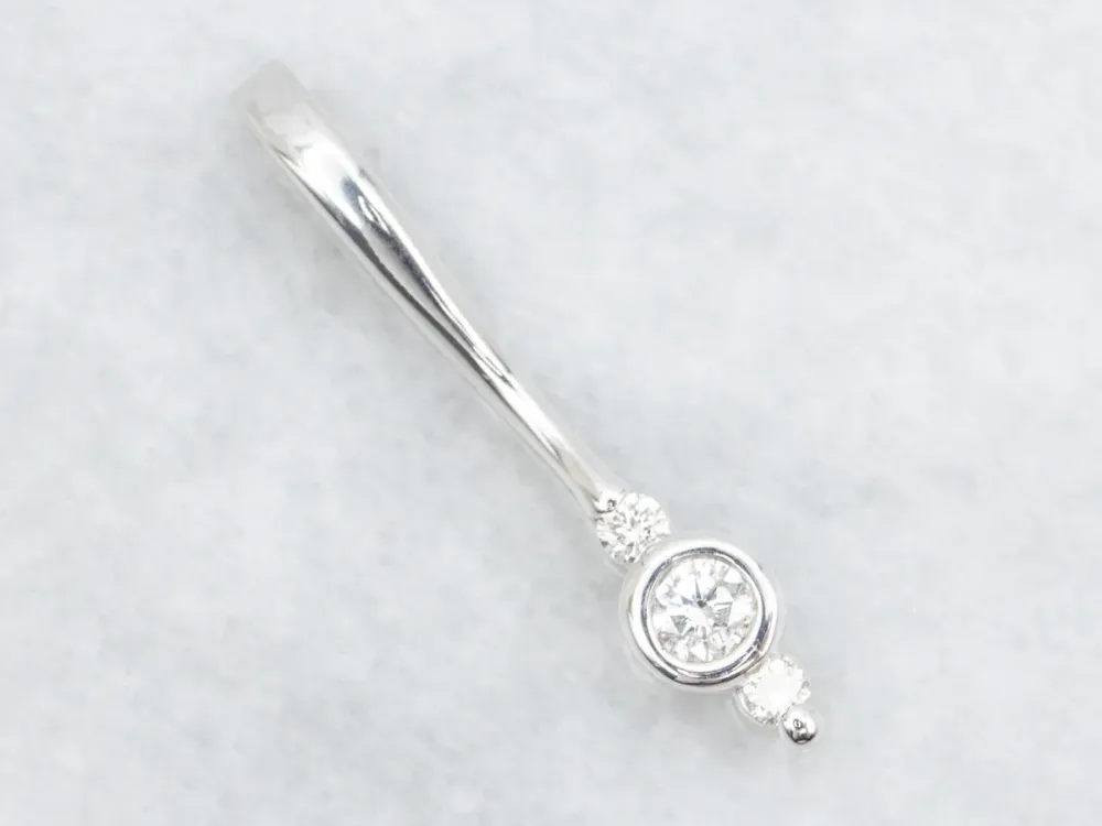 Triple Diamond Drop Pendant