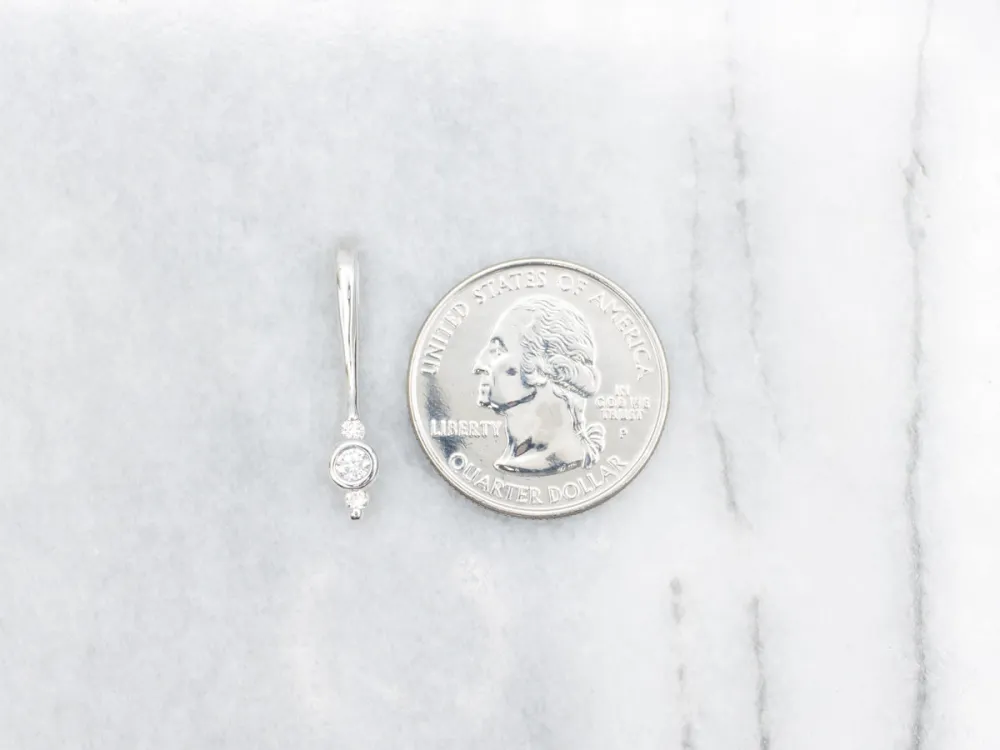 Triple Diamond Drop Pendant