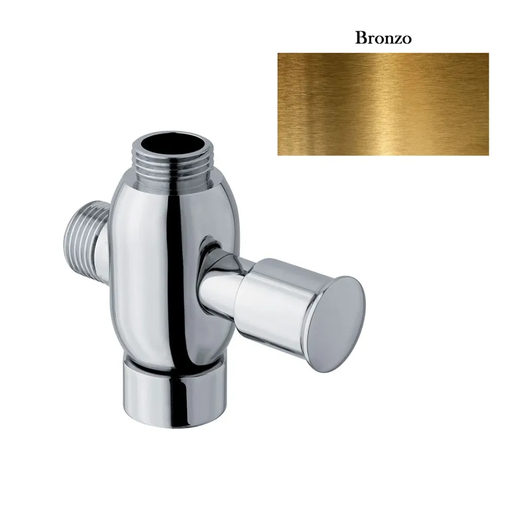 Domed messing diverter 3/4M, 3/4F and 1/2M bronze connection