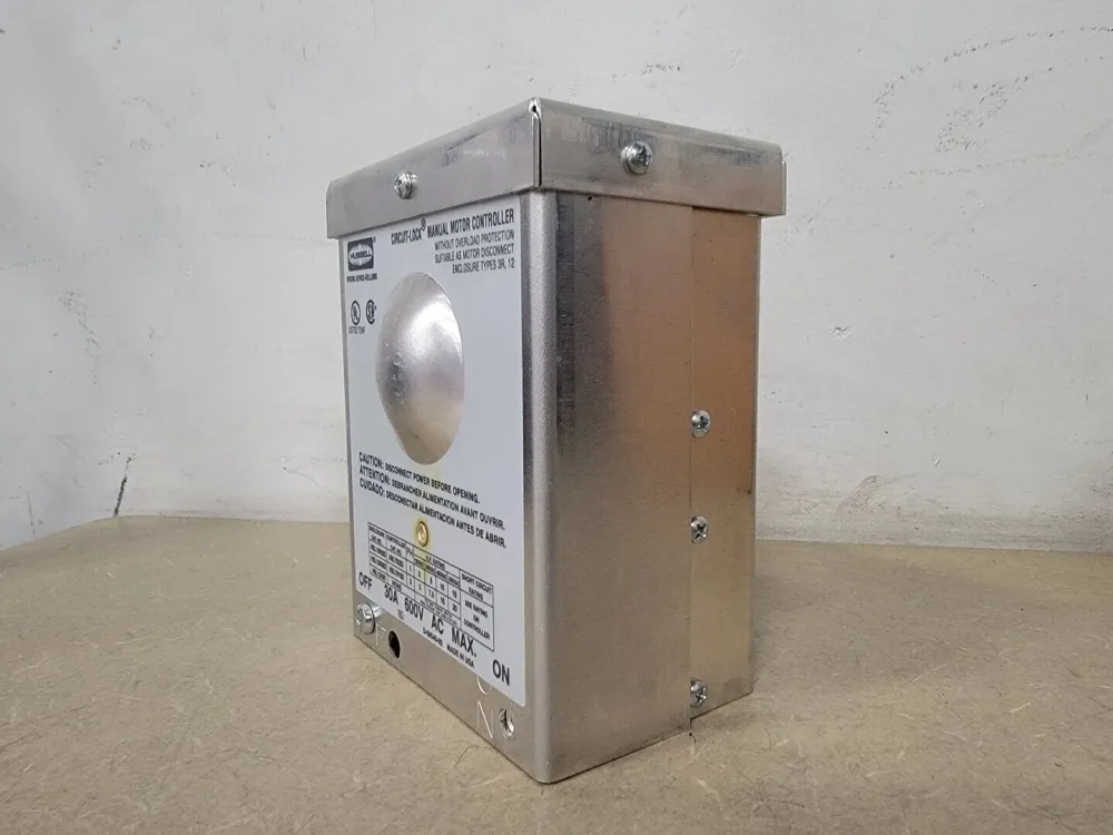 Heavy Duty 30 Amp, 3 Pole, 600 Volt Motor Disconnect HBL13R89D