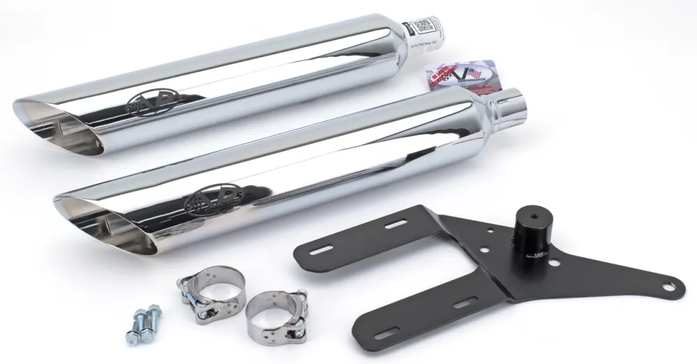 Motor Demontage Escape Homologado V-Performance Cromado Para Harley-Davidson Softail M8
