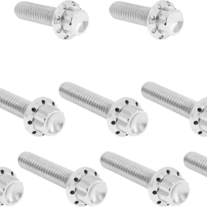 Kit Tornillos Titanio Plateado Tapa De Leva Para Harley Davidson M8 24-25