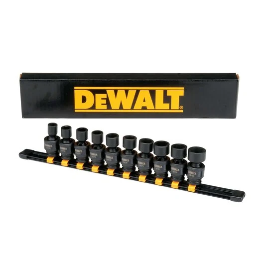 DEWALT 10 Piece 3/8 Drive Metric Impact Universeel Socket Set
