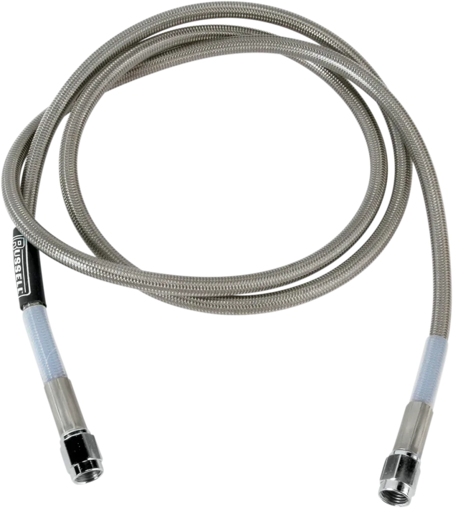 RUSSELL UNIVERSAL BRAIDED STAINLESS STAAL BRAKE LINES SS DOT BRAKE LINE 52"W/CL