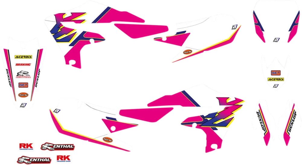 Retro Graphic Kits Seat Covers Yamaha YZ250F 19-22
