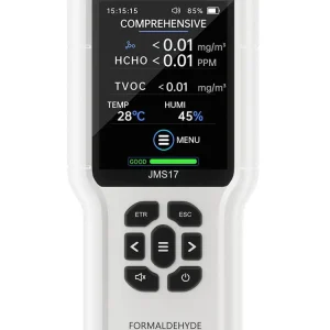 Noyafa JMS17 Probador de calidad del aire interior portátil con detector de formaldehído met Ophangsysteem