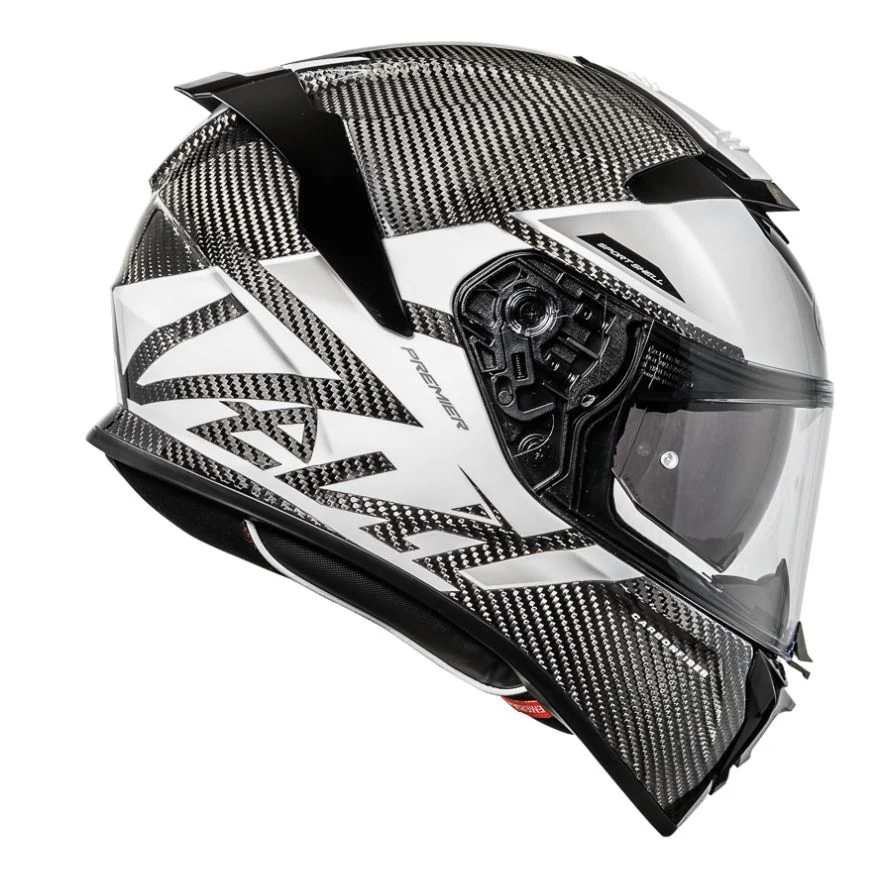 PREMIER CASCO DEVIL KOOLSTOF MN8 NEGRO BLANCO Mn8