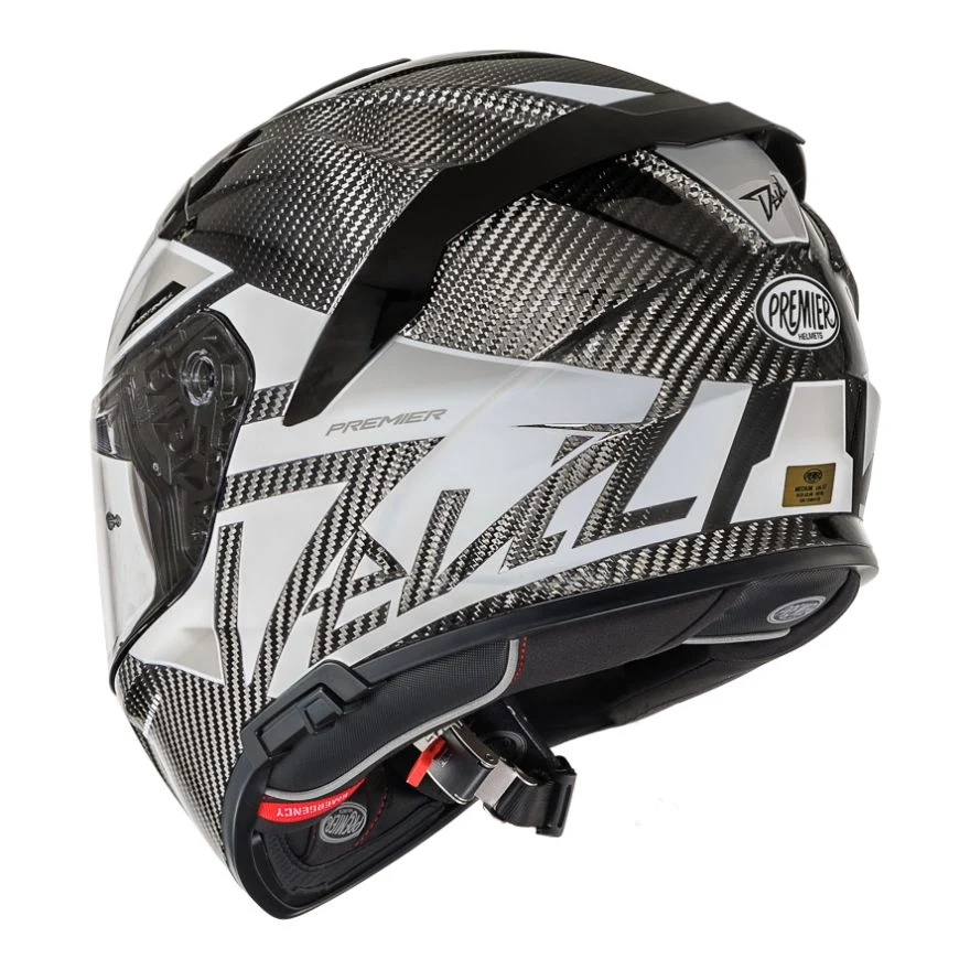 PREMIER CASCO DEVIL KOOLSTOF MN8 NEGRO BLANCO Mn8