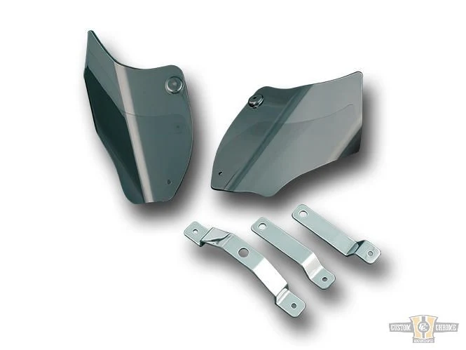 LED waarschuwings Saddle Shields H-D Heat Deflectors Reflective Harley-Davidson