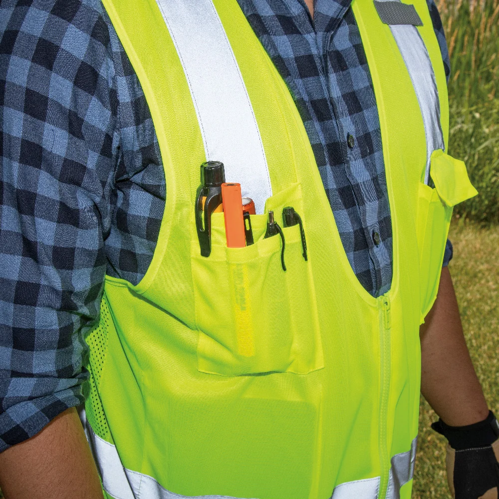 NIETIG TOOLS High-Visibility Reflective Safety Vest met magnetische basis M