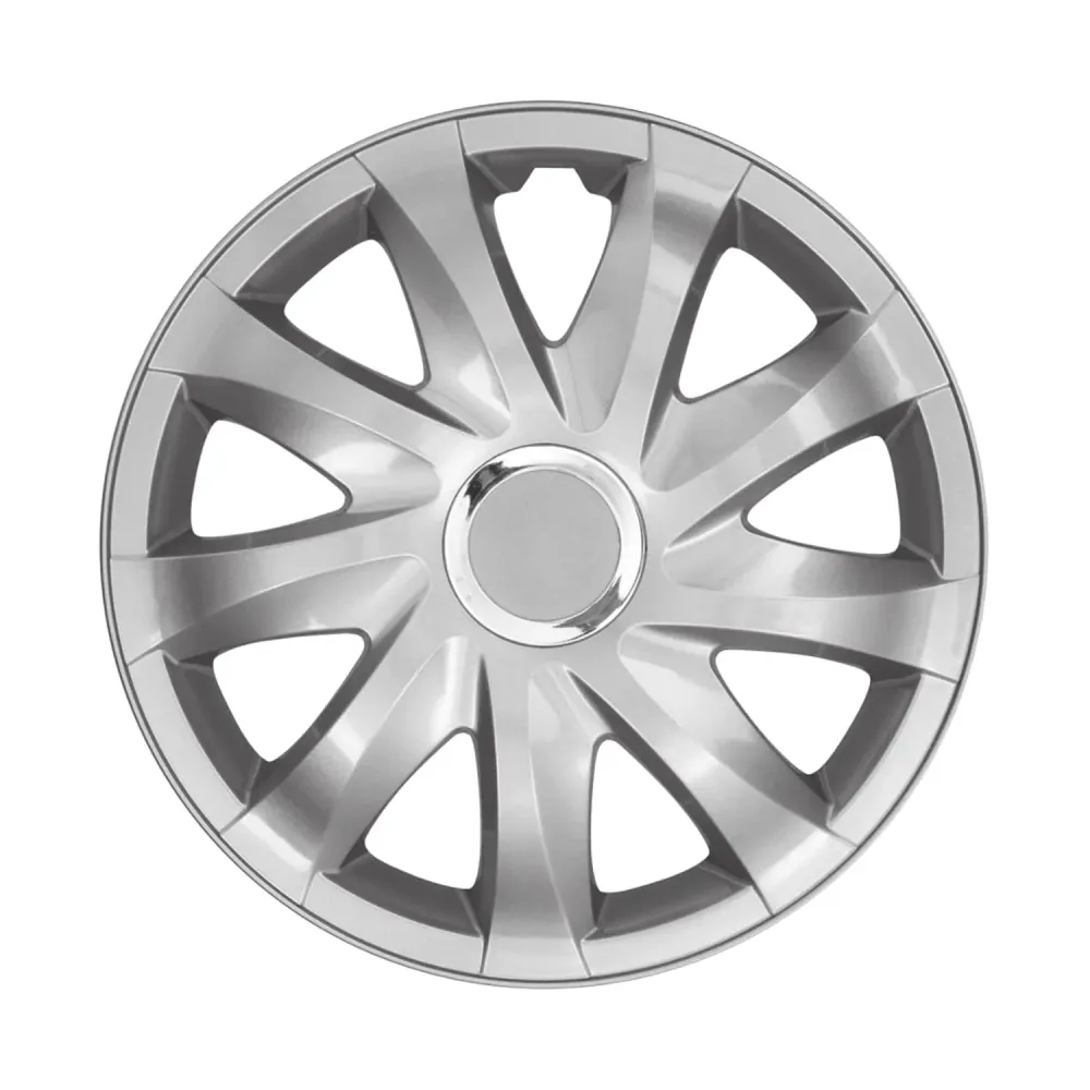 15" NRM DRIFT KWIKZILVER wieldoppen, gelakt 4 stuks - zilverkleurig