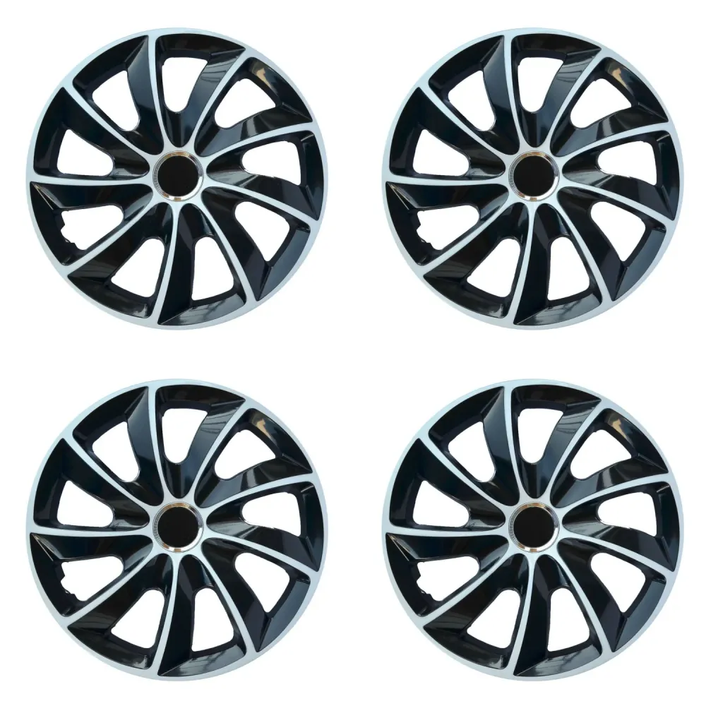 NRM STIG Extra 13" wieldoppen wieldoppen 4-delige set voor stalen velgen ABS zwart universele auto