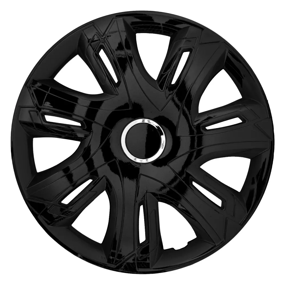 NRM - 15" wieldoppen - Supernova zwart gelakt - 4 stuks - 20 stuks
