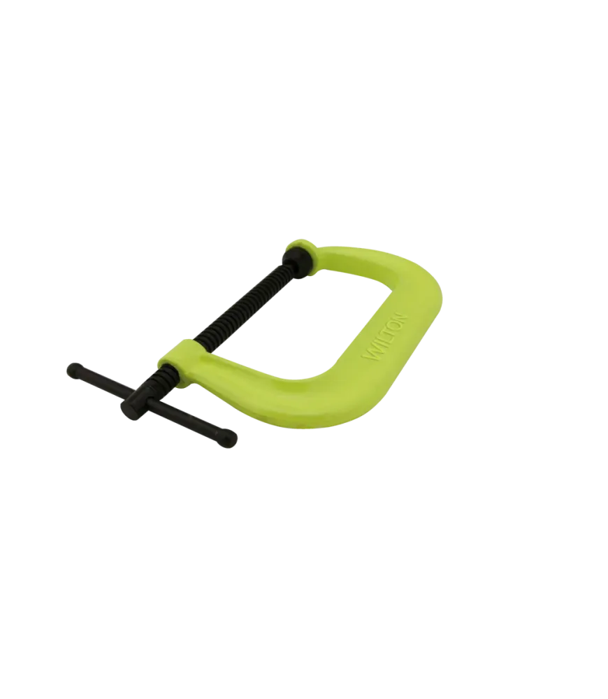 WILTON 400 Series Hi-Vis Safety C-Clamp, 0 - 4-1/4” Opening, 3-1/4” Throat