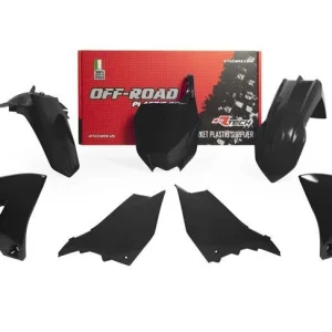Achterklep RACETECH Plastic Kit - Koolzwart Yamaha YZ125/250