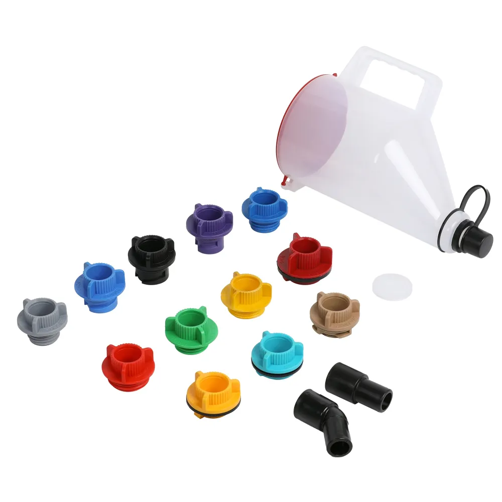 ARES 55037 - 15-Piece Master No-Spill Oil Funnel Filling Kit