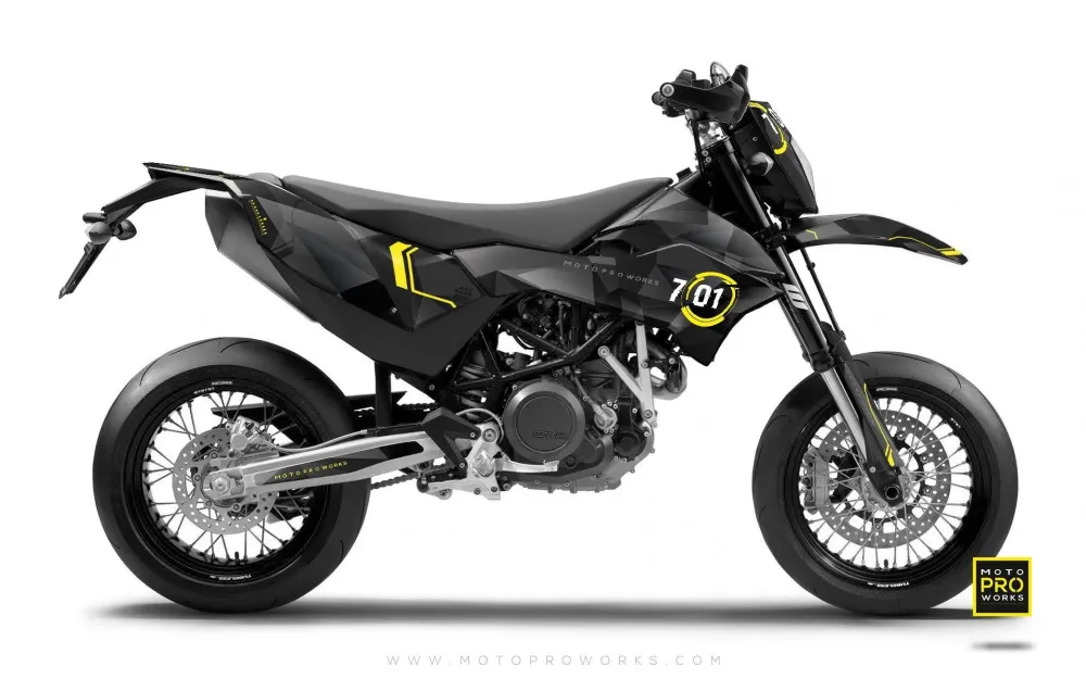 Carbon look KTM GRAPHICS - "SCANNER" (darkly)