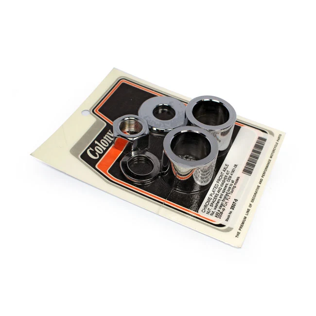 Chrome Front Axle Spacer Kit Harley-Davidson Touring 2008-2017