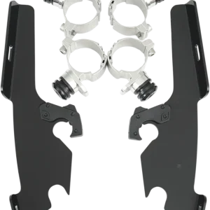 MEMPHIS SHADES METRIC BATWING FAIRING, WINDSHIELDS, DEFLECTORS AND ACCESSORIES MNT KIT FS VN900 CU BLK met voorgeboorde gaten