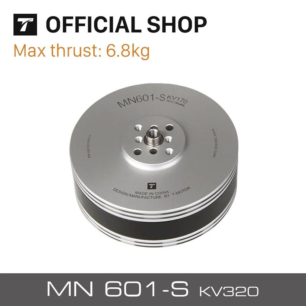 2Pcs/Set T-motor MN601-S KV320 Brushless Motor Max 6.8KG+ Thrust Aircraft Multirotor Copters RC Drones