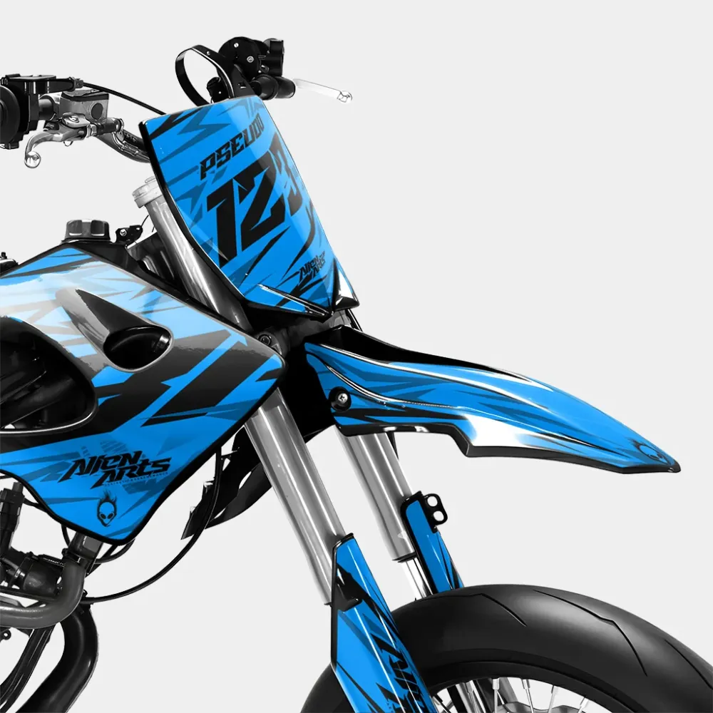0RBIS - Decoratieset DERBI 50cc - Blauw