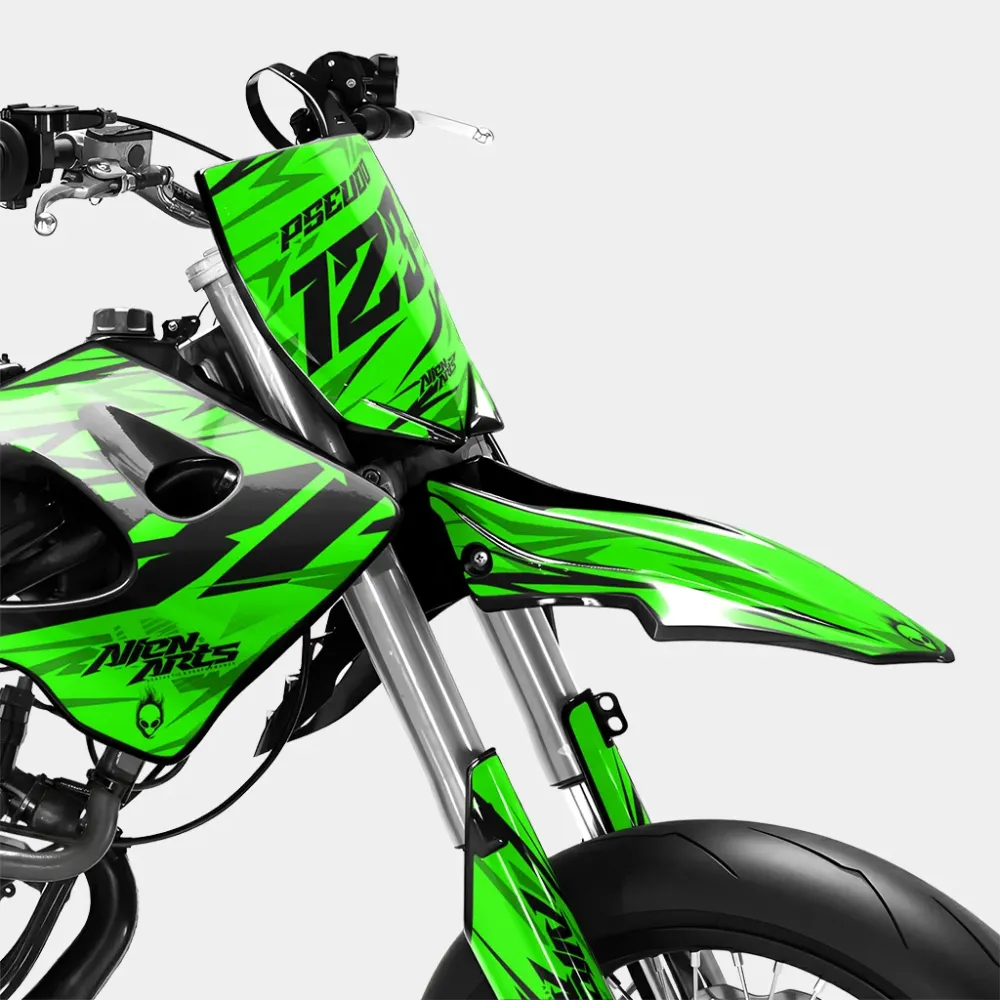 0RBIS - Decoratieset DERBI 50cc - Groen