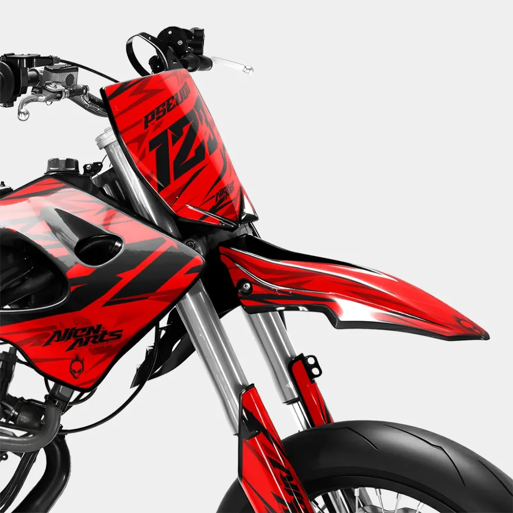 0RBIS - Decoratieset DERBI 50cc - Rood