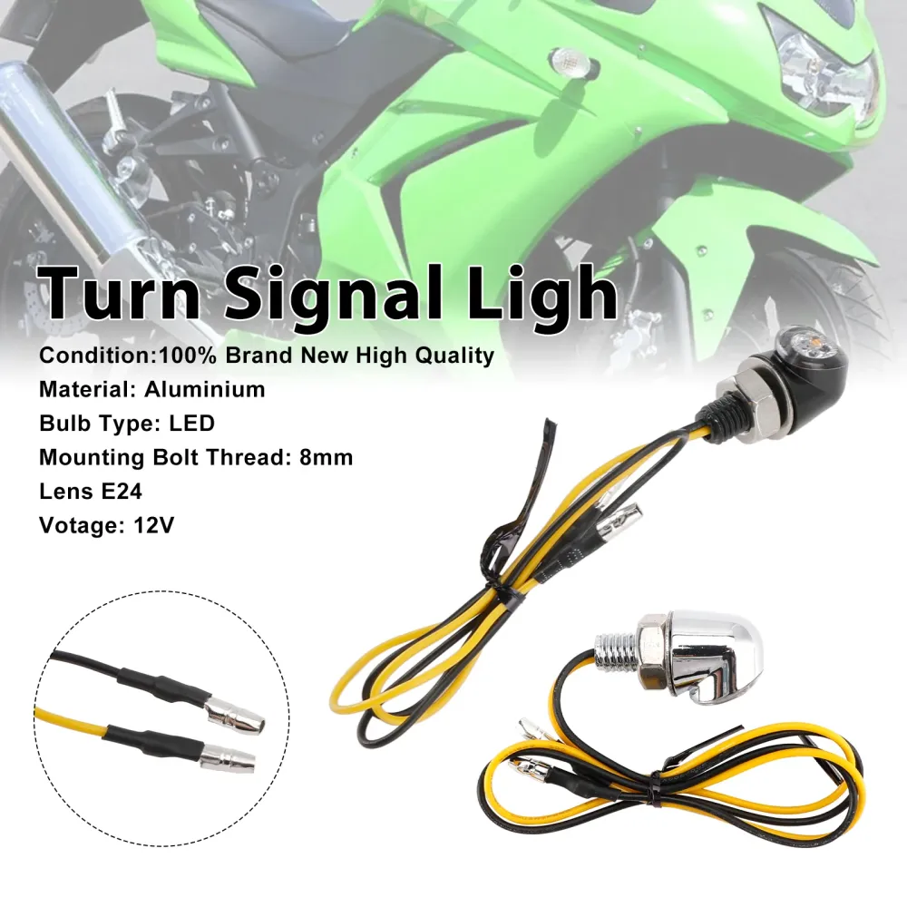 12V LED-richtingaanwijzer 8 mm universeel motorfiets voor Honda