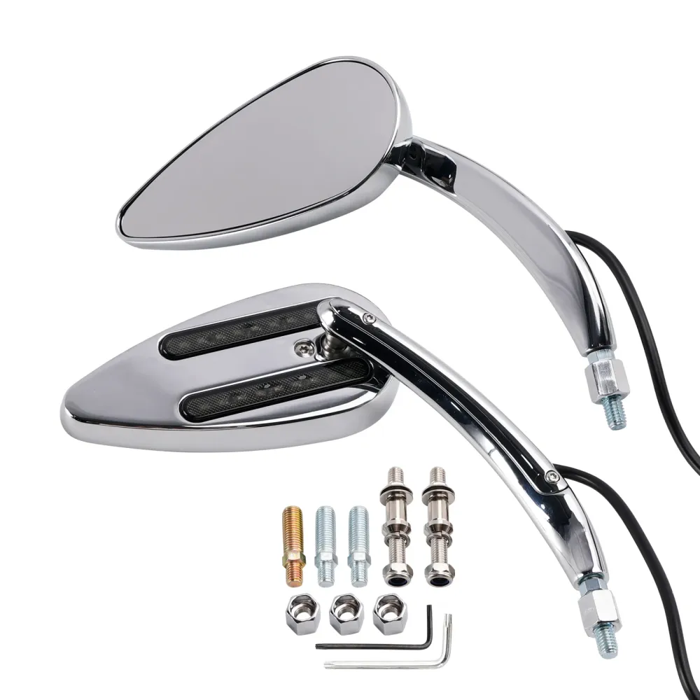 1990-2021 Electra Street Road Glide chroom op maat gemaakte LED-richtingaanwijzerspiegels