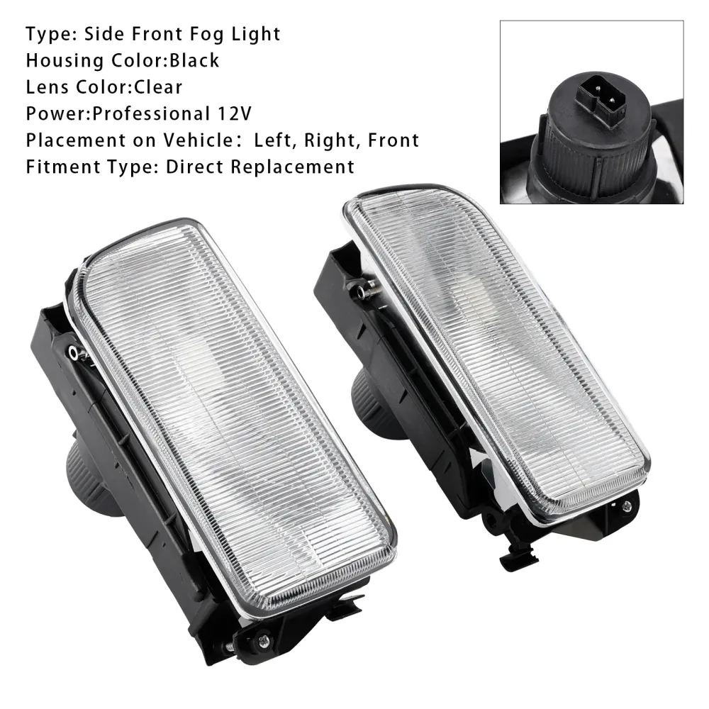 1992-1998 BMW E36 3-serie paar voorbumper mistlampen zonder lampen