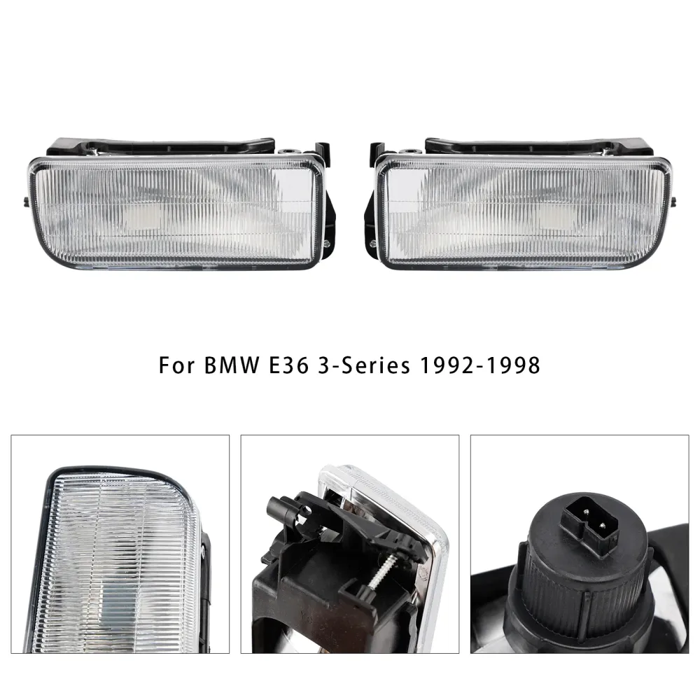 1992-1998 BMW E36 3-serie paar voorbumper mistlampen zonder lampen
